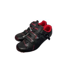 Santic Men's Cycling Shoes – Size 8.5 US / 42 EU – Black & Red – Road Bike